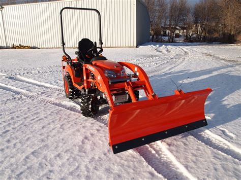 kubota skid steer snow plow|plow attachment for kubota tractor.